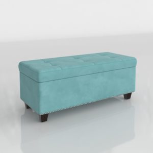 Handy Ottoman with Storage 3D Model