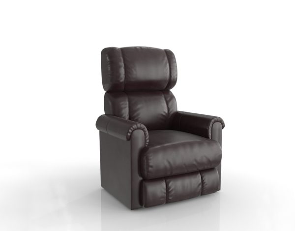 Leather Recliner Armchair 3D Model