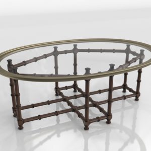 BFC Baker Glass Coffee Table 3D Model