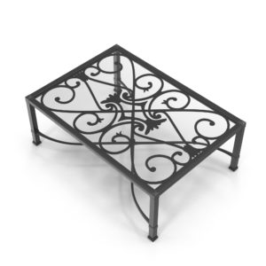 Living Room Iron Coffee Table 3D Model