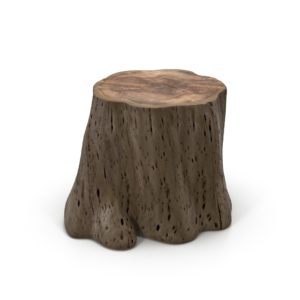 Wooden Trunk Accent Table 3D Model