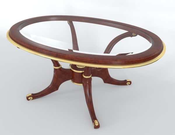 Luxury Antique Coffee Table 3D Model