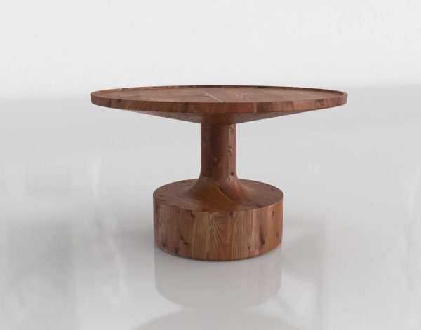 Wooden Turn Coffee Table 3D Model