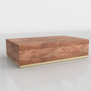 Wood Joni Coffee Table 3D Model