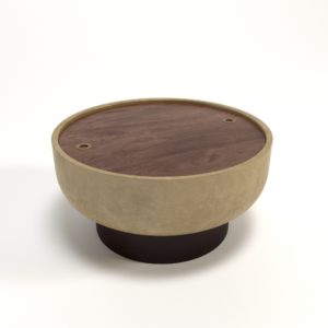 Drum Shaped Coffee Table 3D Model