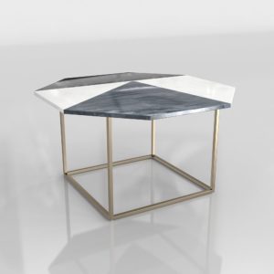 Marquetry Side Table 3D Model