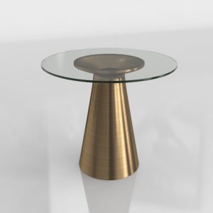 Addie Golden End Table 3D Model