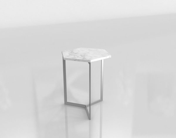 Hex Side Table 3D Model