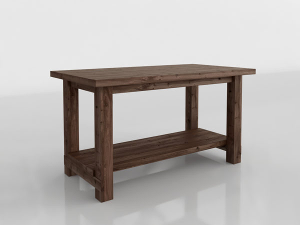 Wood Island Side Table 3D Model