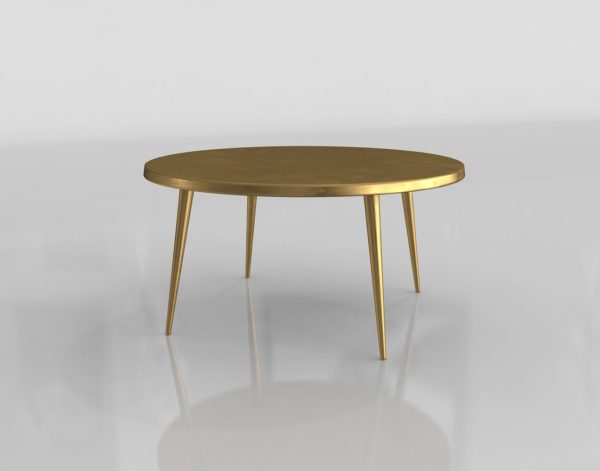 Golden Cast Coffee Table 3D Model