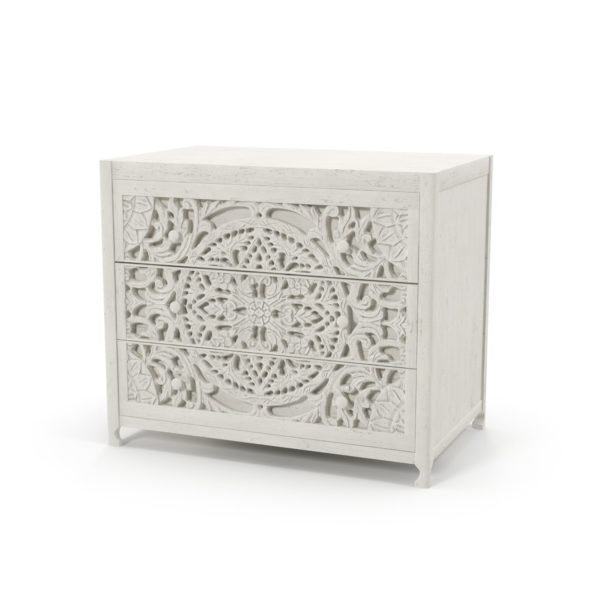 White Lombok Dresser 3D Model