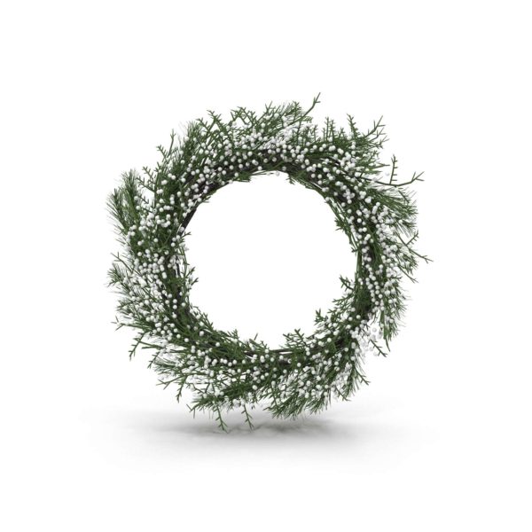 3D Christmas Wreath White Berries Target