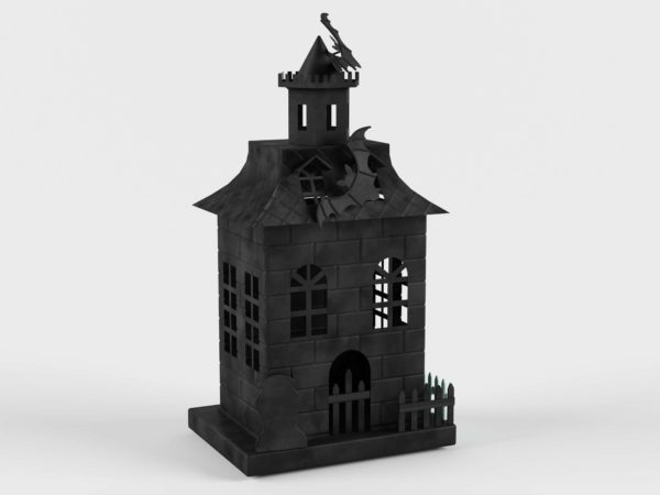 Modelo 3D Portavelas 3D Casa Encantada