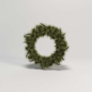 Pine Wreath Christmas 3D Model