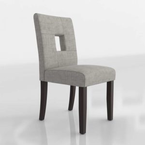 Mendoza Keyhole Dining Chair 3D Model