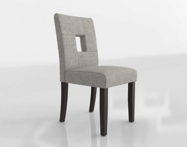 Mendoza Keyhole Dining Chair 3D Model