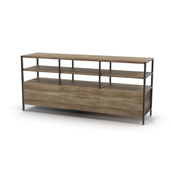 3D Media Console West Elm Industrial