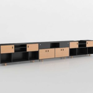 Modelo 3D Mueble Consola 3D Long Loft Germany