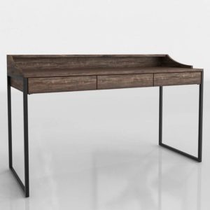 Crested Console Table 3D Model