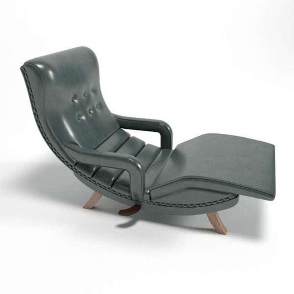 Sophisticated Divan Lounge Armchair 3D Model