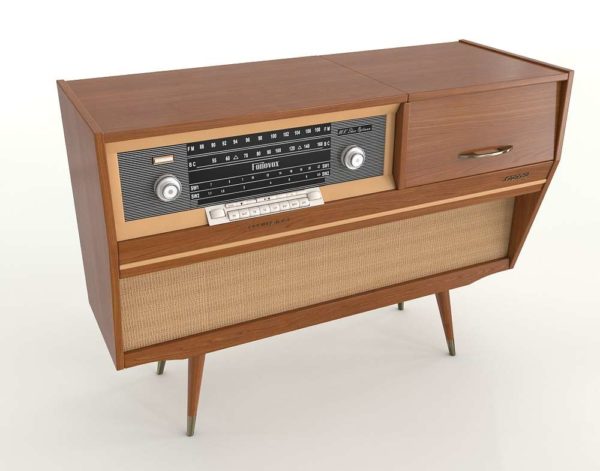 Navas Vintage Radio Cabinet 3D Model