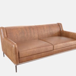 3D Sofa CB2 Alfred Pale Leather