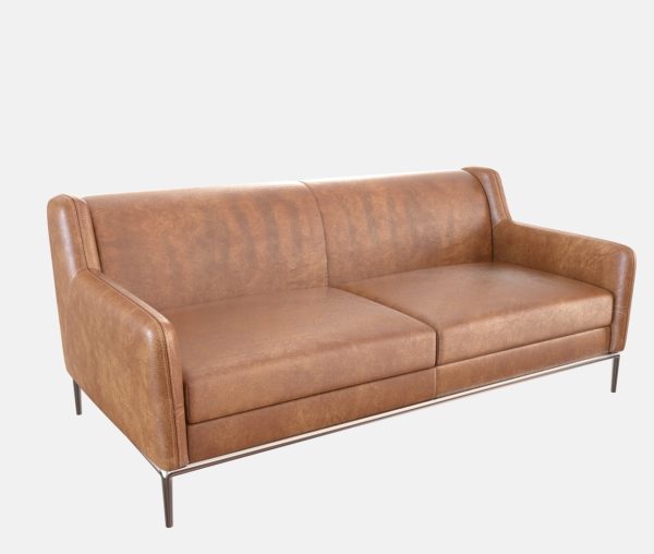 3D Sofa CB2 Alfred Pale Leather