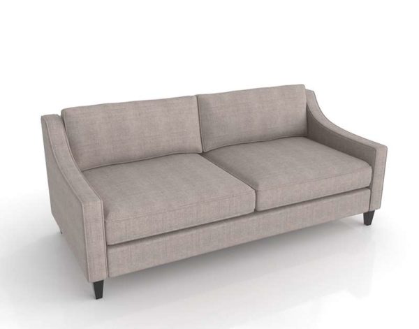 3D Armless Sleeper Sofa Standard Fabric