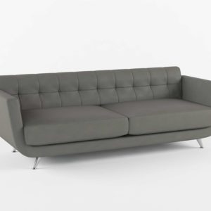 Sofá 3D Moderno de Respaldo Bajo