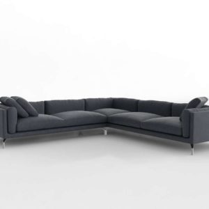 3D Corner Sofa Design Within Reach Como