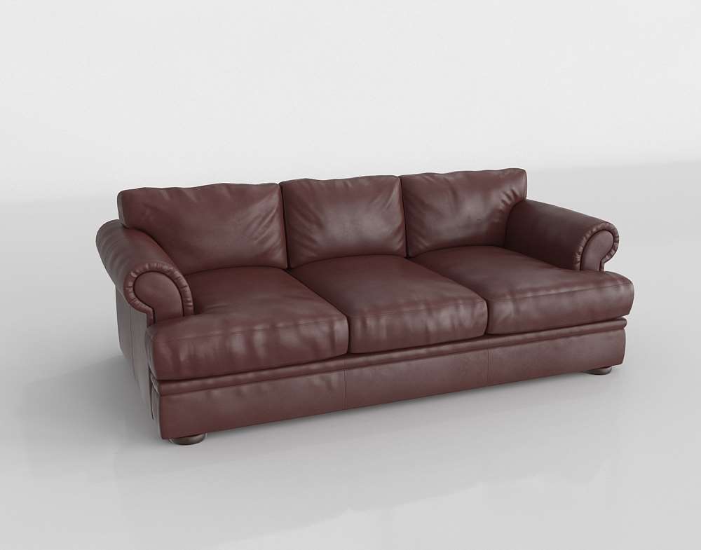 3d Classic Sofa Natural Leather, Natural Leather Sofa