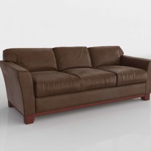3D Leather Sofa Luxury Modern