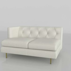 3D Sofa CB2 Avec with Right Arm
