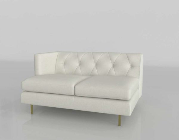 3D Sofa CB2 Avec with Right Arm