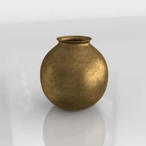 Burnished Brass Vase RH