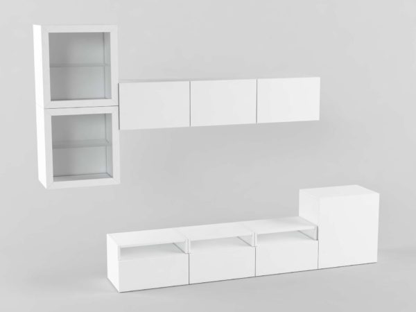 Mueble de TV 3D IKEA Besta Grande