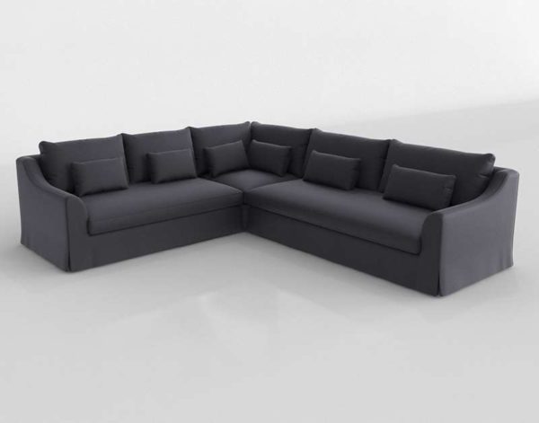Sofá 3D Seccional Rinconero IKEA Farlov