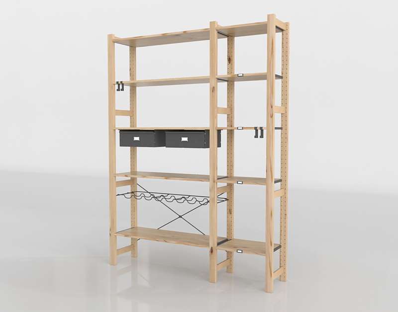 Ivar 2 Shelves Model // Glancing EYE