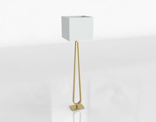 Lámpara de Suelo 3D IKEA Klabb Dorado