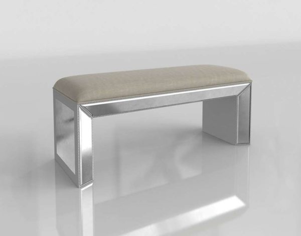 Shilo Mirrored Bench Horchow Furniture