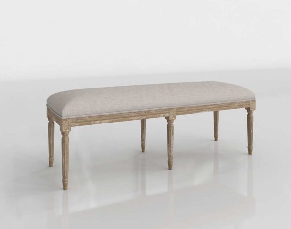 Baxton Studio Traditional French Bench Overstock