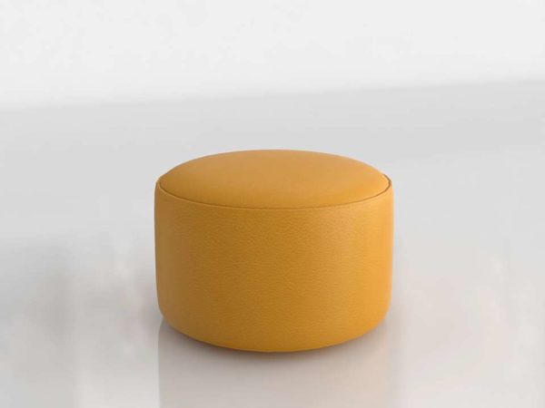 Bassoh Yellow Pouf 3D Model