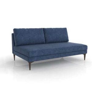 Armless 2-Seater Sofa Decor