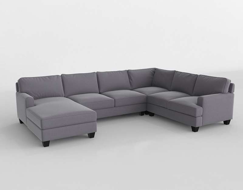 3d Montague 4pc Sectional Raymour Flanigan Glancing Eye
