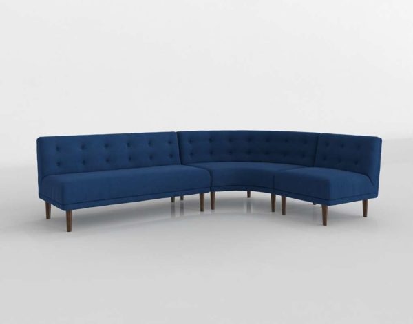 Retro Rounded Sectional Westelm