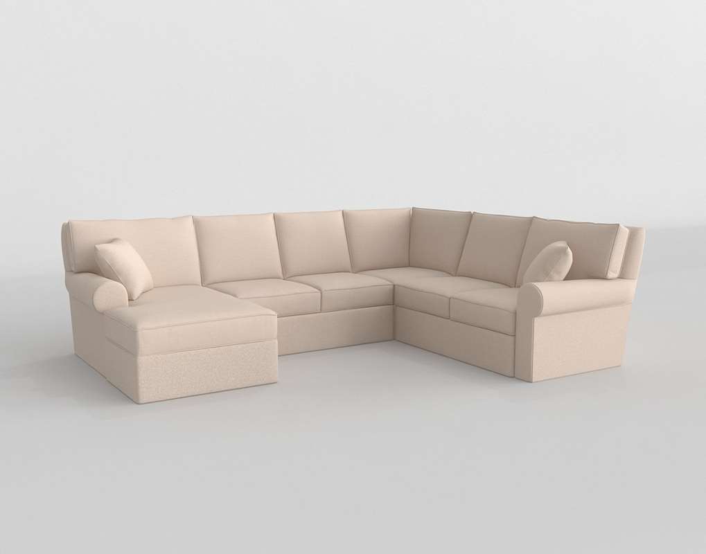 Retreat Roll Arm Sectional With