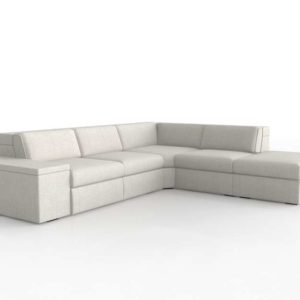 Enzo Reclining 4-Seater Sectional With Storage Ottoman Westelm
