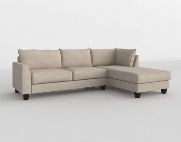 Kira Sectional WRaf Chaise Living Spaces