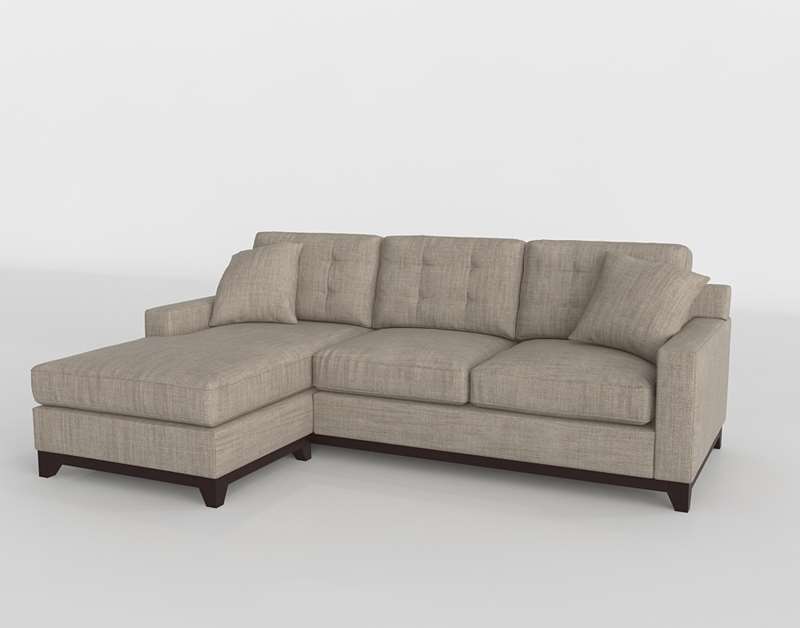 3d Clarke Sectional Sofa Chaise Macys Furniture Glancing Eye