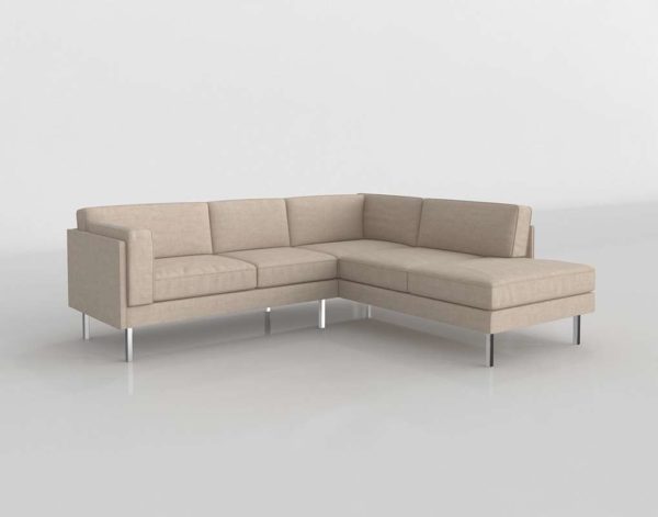 Skinny Fat Corner Sectional With Bumper
